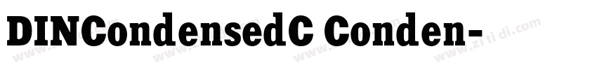 DINCondensedC Conden字体转换